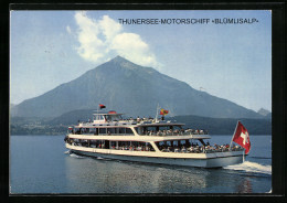 AK Thunersee-Motorschiff Blümlisalp In Fahrt  - Autres & Non Classés