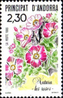 Andorre (F) Poste N** Yv:393/394 Natura Les Roses & La Loutre - Nuevos