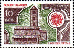 Andorre (F) Poste N** Yv:269/270 Europa Cept Monuments - Ongebruikt
