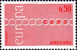 Andorre (F) Poste N** Yv:212/213 Europa Cept Chaîne Stylisée - Neufs