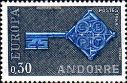 Andorre (F) Poste N** Yv:188/189 Europa Cept Clés - Nuevos