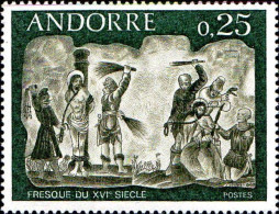 Andorre (F) Poste N** Yv:191/193 Fresques Du 16.siècle - Nuevos