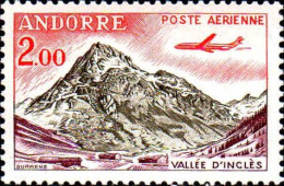 Andorre (F) Avion N** Yv:5/8 Vallée D'Inclès - Posta Aerea