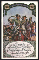 AK Frankfurt A. Main, 17. Deutsches Bundes- & Goldenes Jubiläums-Schiessen 1912, Schützen  - Hunting