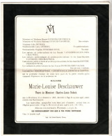 Everbecq 1863 - Ogy 1948 , Marie  - Louise Deschauwer - Esquela