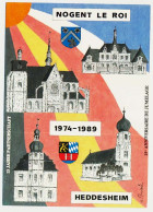 CPSM / CPM 10.5 X 15 Eure Et Loir NOGENT-LE-ROI 15° Anniversaire Du Jumelage Avec Heddesheim 1974 - 1989 - Nogent Le Roi