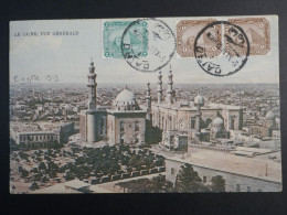 DP18 EGYPTE  BELLE LETTRE  1913 LE CAIRE  A  TROYES    FRANCE   +  AFFRAN. INTERESSANT++ - 1866-1914 Khédivat D'Égypte