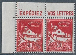 ALGERIE N°79Ab **  En Paire Avec Pub  Neufs Sans Charnière MNH - Unused Stamps