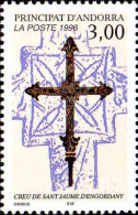 Andorre (F) Poste N** Yv:474 Mi:495 Creu De Sant Jaume D'Engordany (Thème) - Christendom