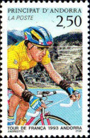 Andorre (F) Poste N** Yv:434 Mi:455 Tour De Franca 1993 Andorra (Thème) - Wielrennen