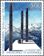 Andorre (F) Poste N** Yv:439 Mi 460 Michäel Warren Un Lloc Paga Encamp (Thème) - Escultura