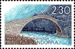 Andorre (F) Poste N** Yv:385 Mi:406 Pont De La Margineda (Thème) - Ponti