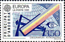 Andorre (F) Poste N** Yv:403 Mi:424 Europa Observatori Astronomic (Thème) - Astronomy