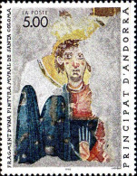 Andorre (F) Poste N** Yv:396 Mi 417 Fragment D'una Pintura Mural (Thème) - Religion