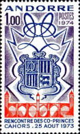 Andorre (F) Poste N** Yv:239 Mi:260 Rencontre Des Co-Princes Cahors (Thème) - Briefmarken