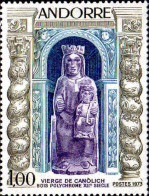 Andorre (F) Poste N** Yv:228 Mi:249 Vierge De Canolich Bois Polychrome XIIe Siècle (Thème) - Cristianesimo