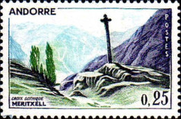 Andorre (F) Poste N** Yv:158 Mi:168 Croix Gothique Meritxell (Thème) - Christianisme