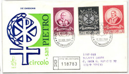 Vatikan FDC 553-555 Als Ersttagsbrief #NO760 - Autres & Non Classés