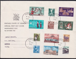 Uganda 73-84 Gestempelt Als FDC #NO869 - Ouganda (1962-...)