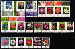 BRD Bund Lot Dauerserie Blumen Postfrisch #NO681 - Rolstempels