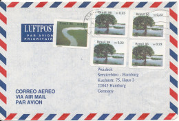 Brazil Air Mail Cover Sent To Germany 4-9-1996 ?? Topic Stamps - Luftpost