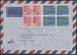 Schweiz: 1971, LuPo Fernbrief In MiF, Von LAUSANNE Nach ACCRA -Ghana - Used Stamps