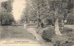 FRANCE - Bretoncelles (Orne) - Les Bords De La Corbionne Et De La Passerelle - Animé - Carte Postale Ancienne - Mortagne Au Perche