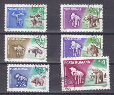 Roumanie - Yvert 2267 / 70 Oblitérés - éléphants - Ours - Cerfs - Buffles - Valeur 2,50 Euros - Usati