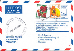 Brazil Air Mail Cover Sent To Germany 28-1-1999 Topic Stamps - Luftpost
