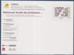 Carte Entier Postal Monde 20g Programme Philatélique 2014 Le 2ème Semestre. - Official Stationery