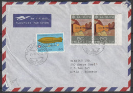 Schweiz: 1975, LuPo Fernbrief In MiF, Von LAUSANNE Nach APAPA -Nigeria - Usados