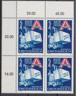 1980 , Mi 1633 ** (1) -  4er Block Postfrisch - Förderung Des österreichischen Exports - Ungebraucht