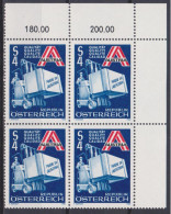 1980 , Mi 1633 ** (2) -  4er Block Postfrisch - Förderung Des österreichischen Exports - Unused Stamps