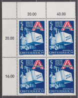 1980 , Mi 1633 ** (4) -  4er Block Postfrisch - Förderung Des österreichischen Exports - Unused Stamps