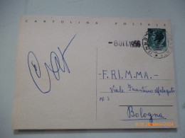 Cartolina Postale Viaggiata  Da Scafati ( Salerno )  A Bologna "F.R.I.M.M.A."1956 - 1946-60: Marcophilia