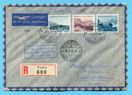 Brief Swissair Erstflug Genf - Buenos Aires 1947 Mit Liechtensteiner Frankatur - First Flight Covers