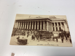 PARIS - La Nouvelle Bourse - Carte, Animée, Chevaux, Calèche - District 02