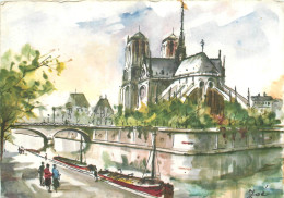   ILLUSTRATEUR ZOE -  N°9  PARIS  - NOTRE DAME ET L'ILE DE LA CITE - Autres & Non Classés