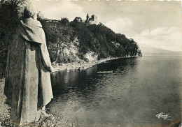  73 -  LA SAVOIE PITTORESQUE - LE LAC DU BOURGET - STATUE LAMARTINE ET LE CHATEAU DE CHATILLON - Sonstige & Ohne Zuordnung