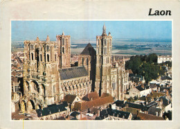  02 - LAON -  VUE AERIENNE - LA CATHEDRALE - Laon