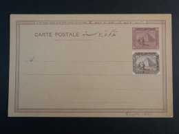 DP18 EGYPTE  BELLE CARTE ENTIER  1912  NON VOYAGEE++ - 1866-1914 Khédivat D'Égypte