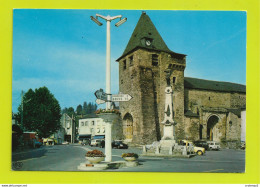 19 ALLASSAC N°1001 Centre Eglise Citroën DS 2CV Renault 4L Camionnette Peugeot 403 404 Panneau D25 Brive 16 Donzenac 6 - Brive La Gaillarde