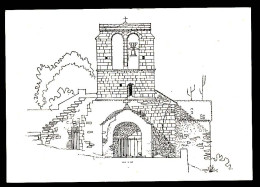 CPSM / CPM 10.5x15 Ardèche Association Sauvegarde De L'église De NAVES   07140 Les Vans  Dessin Gravure (?) - Sonstige & Ohne Zuordnung