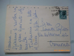 Cartolina Postale Viaggiata Per Cremona 1959 - 1946-60: Marcofilia