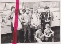 Foto Persfoto - Maldegem Kleit - Motorcross , Winnaar Dirk Barra Voor Guy Bleyaert & Freddy Bostyn - Ca 1980 - Andere & Zonder Classificatie