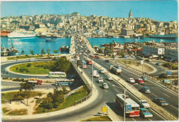 LD61 : Turquie :  ISTANBUL  : Vue  , Pont , Bus , Voiture - Turquia
