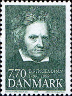 Danemark Poste N** Yv: 959 Mi:956 Bernhard Severin Ingemann Ecrivain (Thème) - Ecrivains