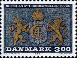 Danemark Poste N** Yv: 917 Mi:914 4.Centenaire De L'Avènement Du Roi Christian IV (Thème) - Francobolli