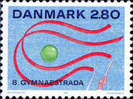 Danemark Poste N** Yv: 901 8.Gymnaestrada (Thème) - Gymnastique