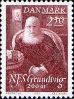 Danemark Poste N** Yv: 793 Nikolai Frederik Severin Grundtvig Pasteur (Thème) - Ecrivains